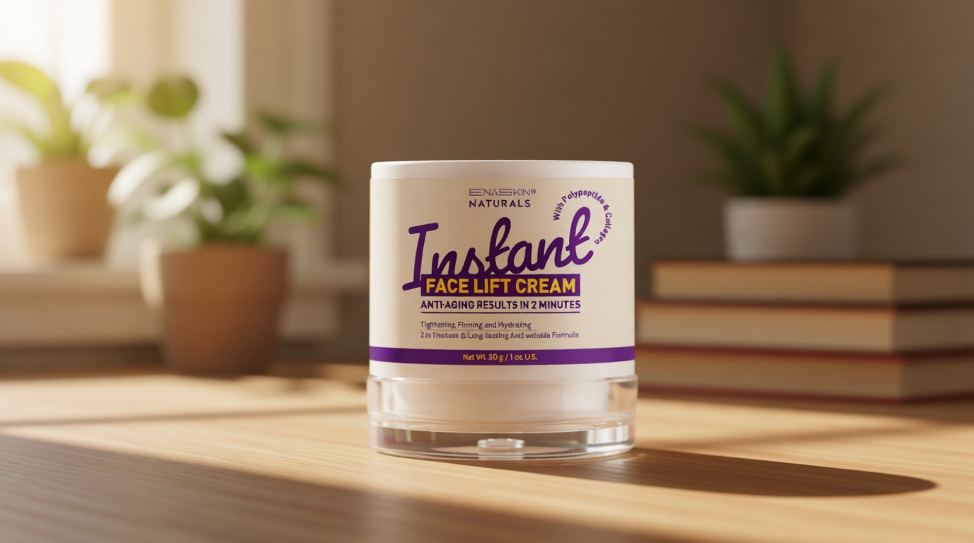 Enaskin Naturals Instant Face & Eye Tightener Cream: Wrinkle Filler for Deep Wrinkles and Fine Lines for Face Within 2 Mins - Instant Wrinkle Eraser for Women and Men - Temporary Eye Lift Cream