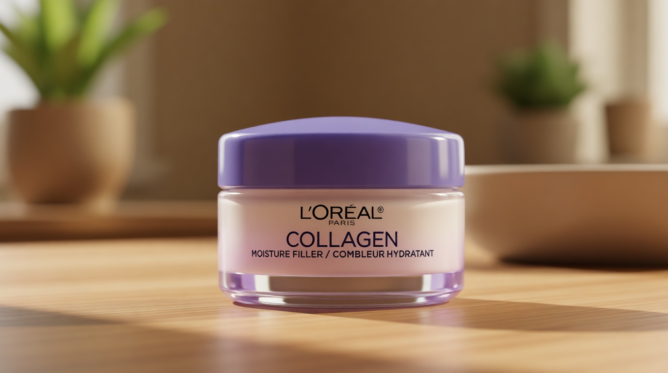 L’Oreal Paris Collagen Daily Face Moisturizer, Anti Aging Face Cream to Reduce Wrinkles and Provide Intense Hydration, 1.7 oz