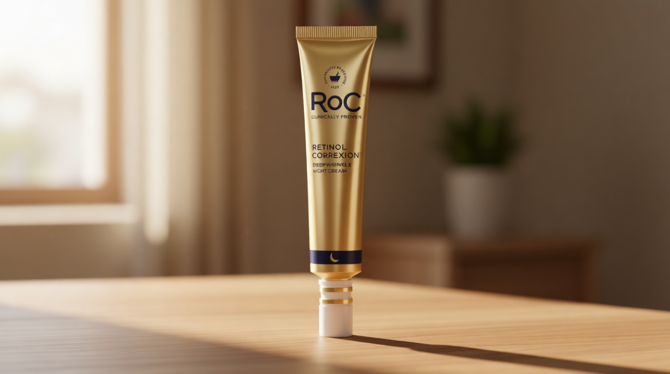 RoC Retinol Correxion Night Cream for Deep Wrinkles, Anti Aging Skincare Treatment Women and Men, 1.0 oz (Packaging May Vary)