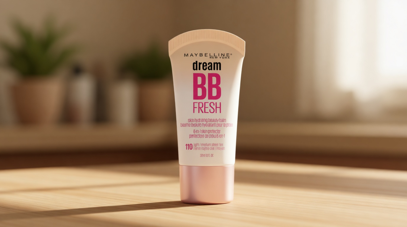 Maybelline Dream Fresh Skin Hydrating BB cream, 8-in-1 Skin Perfecting Beauty Balm with Broad Spectrum SPF 30, Sheer Tint Coverage, Oil-Free, Light/Medium, 1 Fl Oz