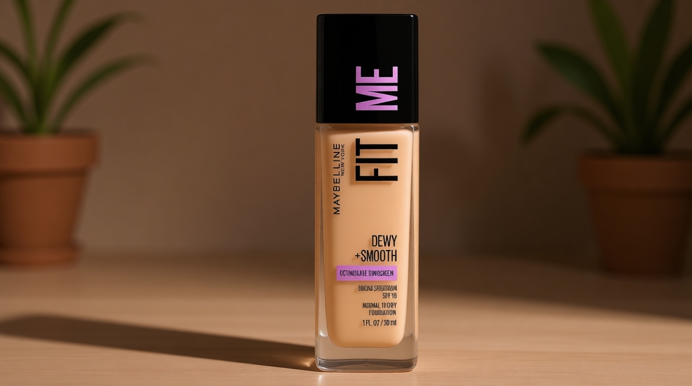 Maybelline Fit Me Dewy + Smooth Liquid Foundation Makeup, Classic Ivory, 1 Count (Packaging May Vary)