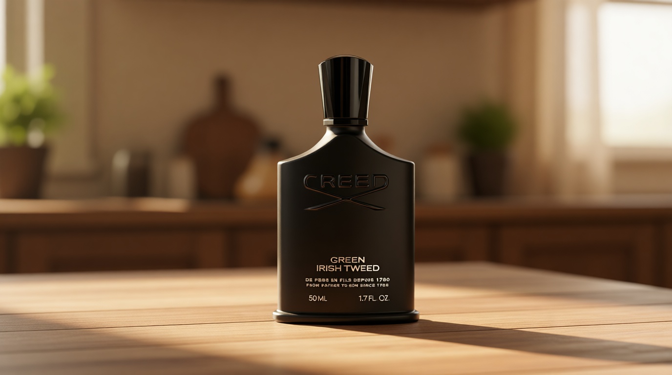 Creed Green Irish Tweed, Men's Luxury Cologne, Aromatic Fougère, Green & Mossy Woods Fragrance