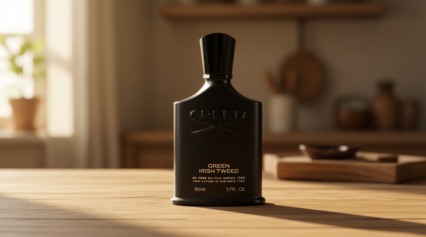 Creed Green Irish Tweed, Men's Luxury Cologne, Aromatic Fougère, Green & Mossy Woods Fragrance