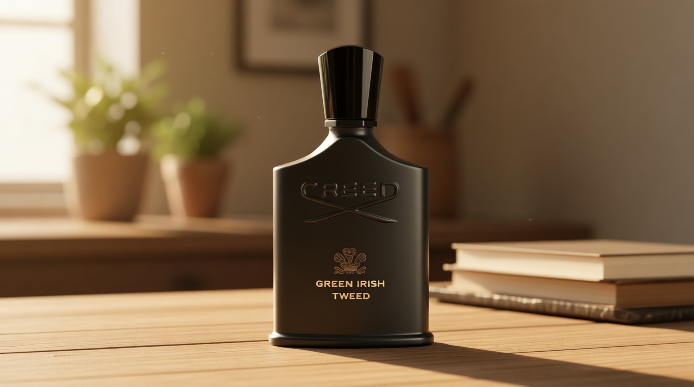 Creed Green Irish Tweed, Men's Luxury Cologne, Aromatic Fougère, Green & Mossy Woods Fragrance