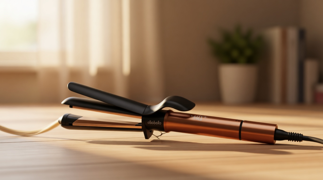 ELLA BELLA® Curling Iron 1 Inch • Professional Hair Curler • Curling Wand • Ceramic Curling Irons • Transform Your Look in Seconds • Suitable for All Hair Types • Say Goodbye to Heat Damage