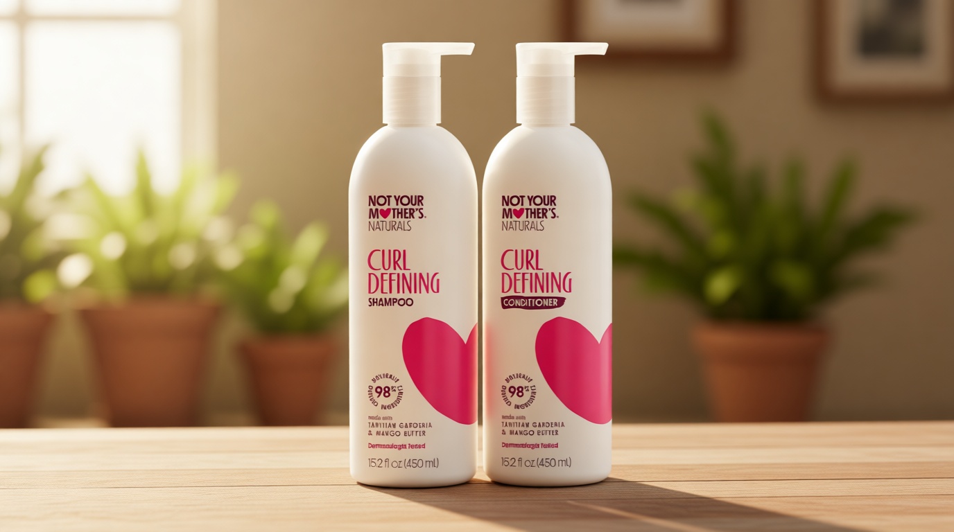 Not Your Mother's Naturals Curl Defining Shampoo and Conditioner Set - (2 Pack) 15.2 fl oz - Shampoo and Conditioner for Women with All Curl Types - Made with 98% Naturally Derived Ingredients
