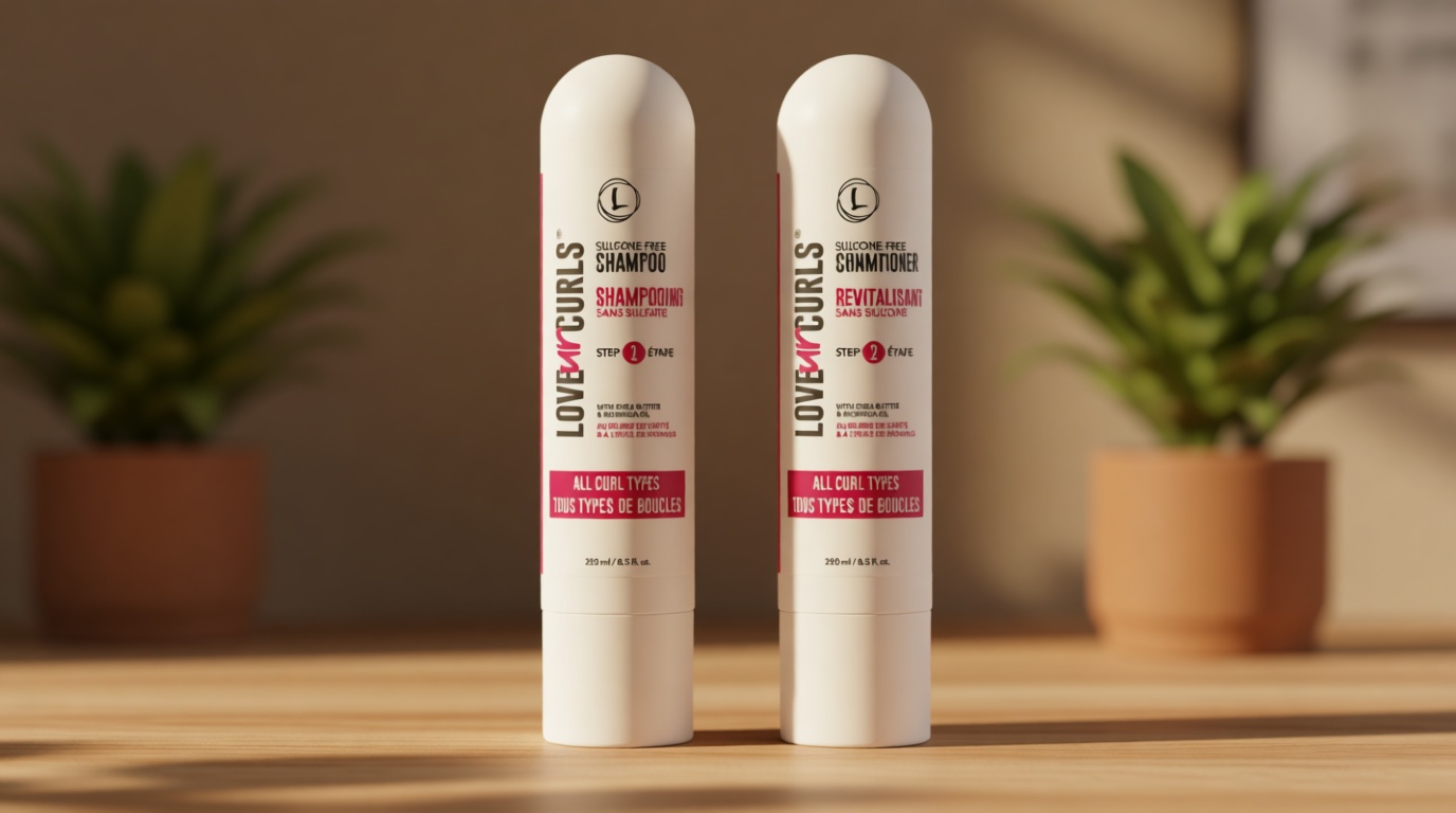 Love Ur Curls Shampoo and Conditioner, Moisturizing and Scalp Cleansing for Curly, Wavy, or Kinky Coily Hair, Vegan and Silicone Free
