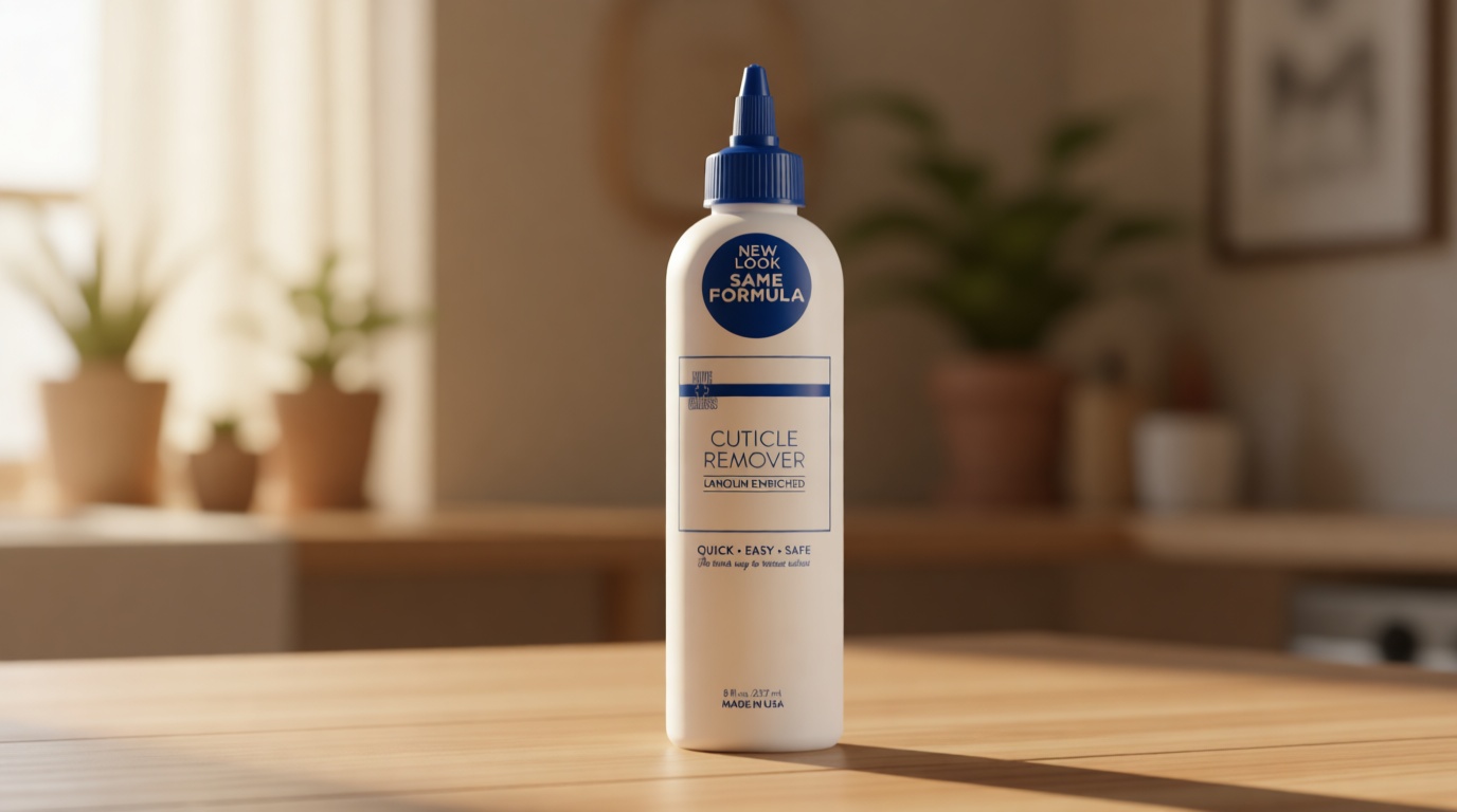 Cuticle Remover & Softener Liquid for Nails – Blue Cross Professional Nail Care with Lanolin, Hydrating Treatment for Dry Cuticles & Hangnails, Made in USA, 8oz