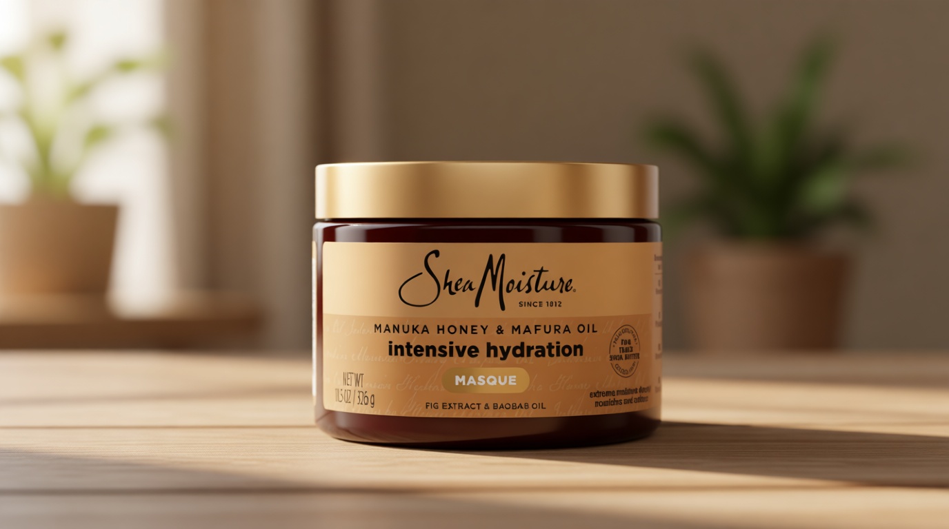 SheaMoisture Intensive Hydration Hair Masque Manuka Honey & Mafura Oil For Dry, Damaged Hair Deep Conditioning Hair Treatment 11.5 oz