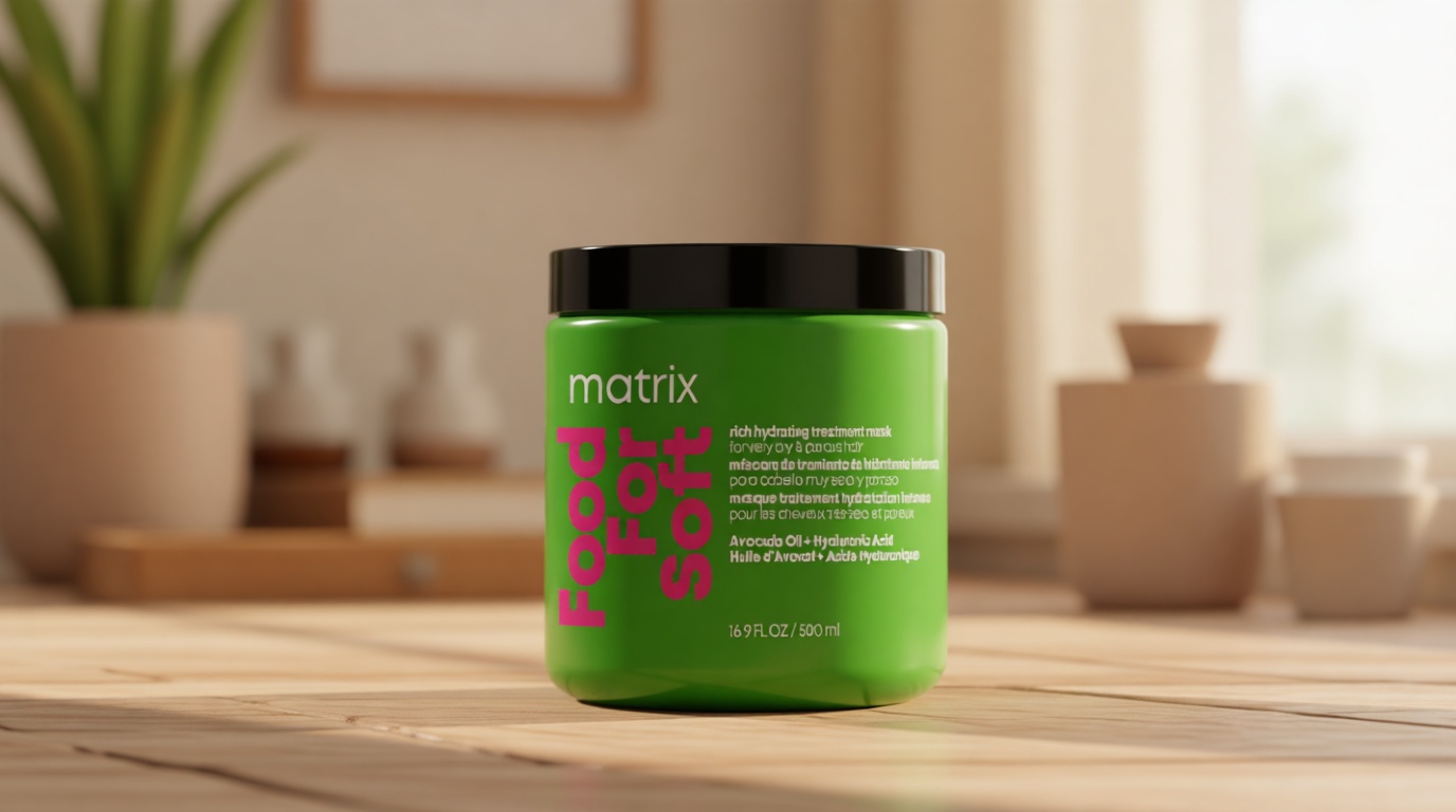 MATRIX Food For Soft Rich Hydrating Mask - For Dry & Brittle Hair, Adds Shine & Softness, With Avocado Oil & Hyaluronic Acid, Replenishes Moisture Cradle to Cradle Certified