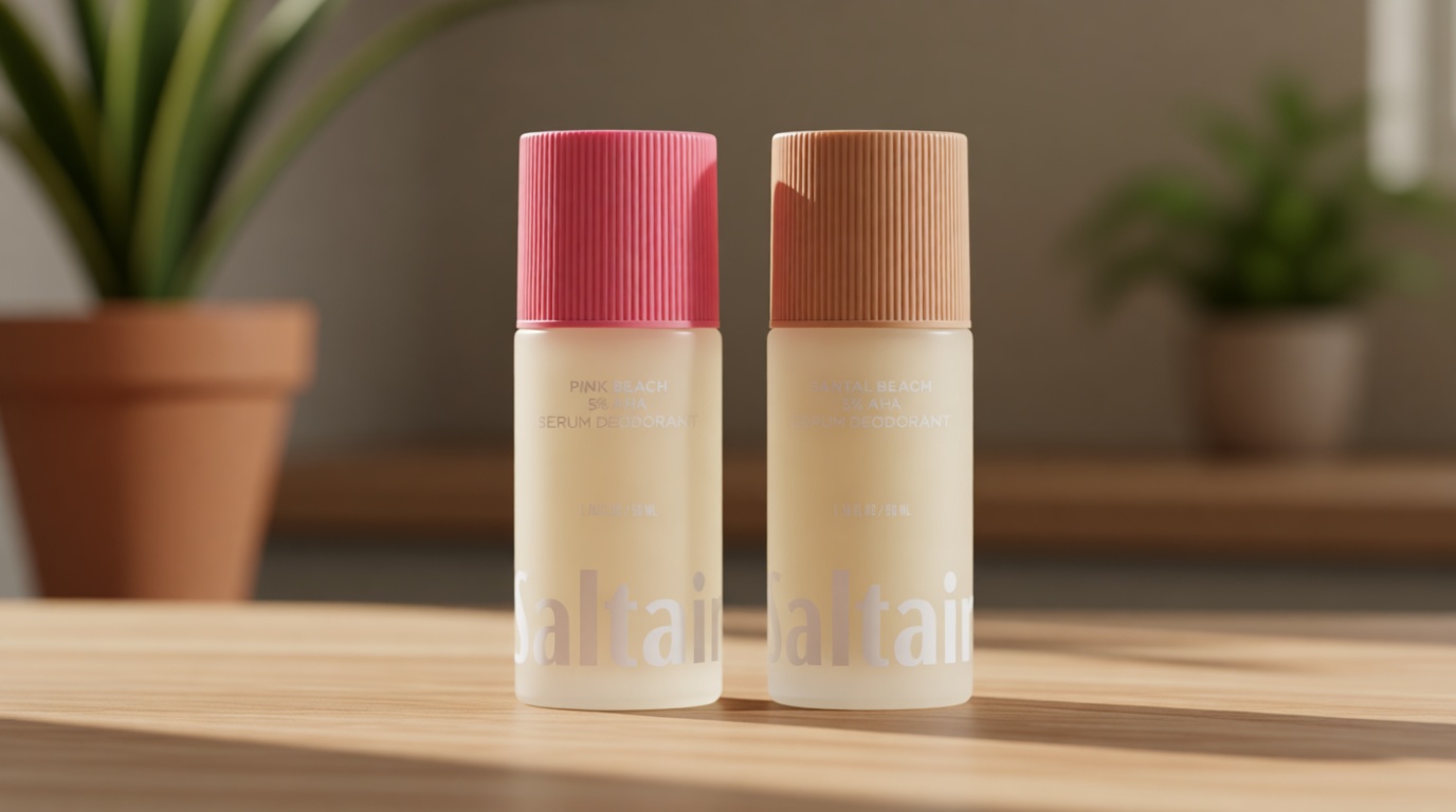 Saltair Serum Deodorant Signature Scents 2 Pack. 5% AHA Formula. Lactic Acid and Mandelic Acid Deodorant. Aluminum Free Odor Control for Women and Men. Travel Essentials, 2x 1.7oz Roll On