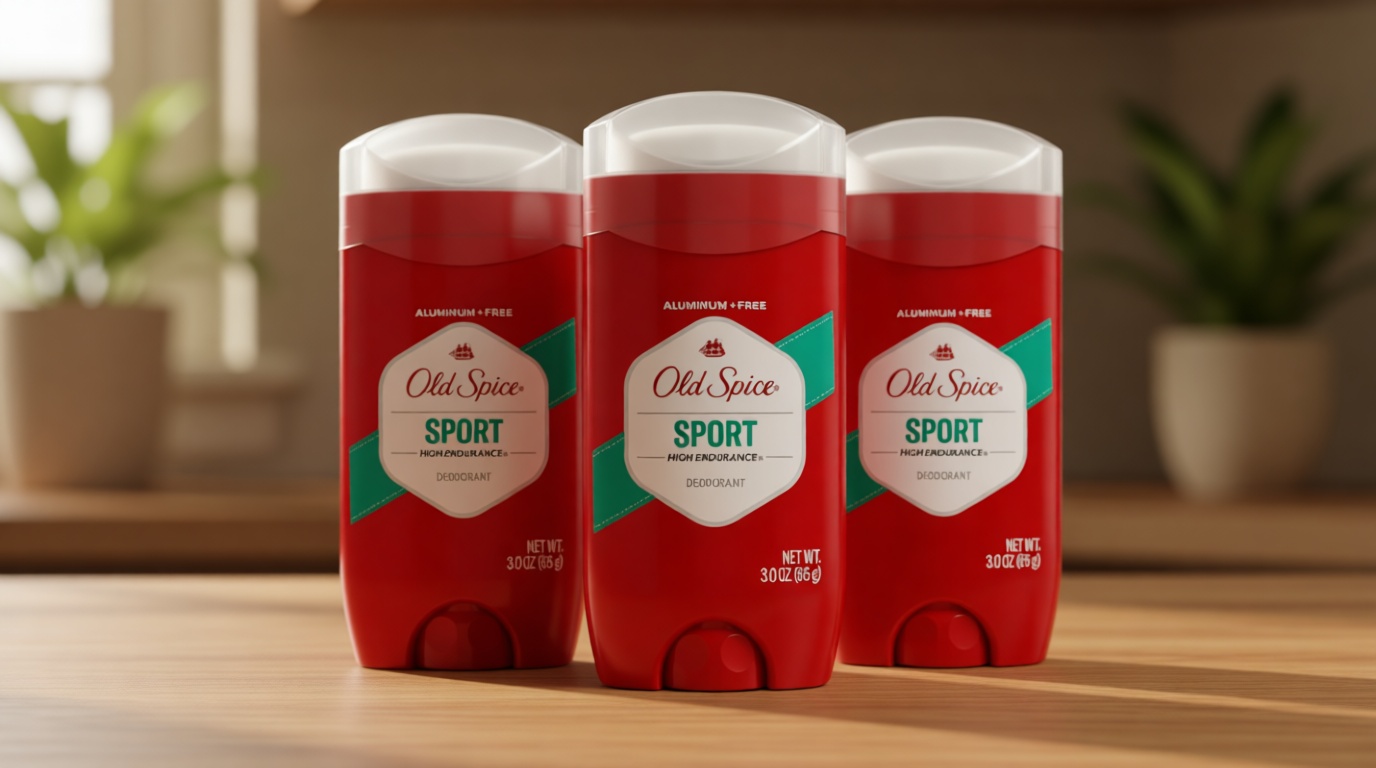 Old Spice Aluminum Free Deodorant For Men, High Endurance, 24/7 Sweat Defense & Odor Protection to Eliminate Odors, 24/7 Freshness & Lasting Scent, Sport Scent, 3.0 oz (Pack of 3)