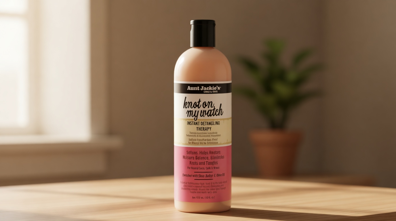 Aunt Jackie's Curls and Coils Knot On My Watch Instant Hair Detangling Therapy for Natural Curls, Coils and Waves, Enriched with shea Butter, 16 oz