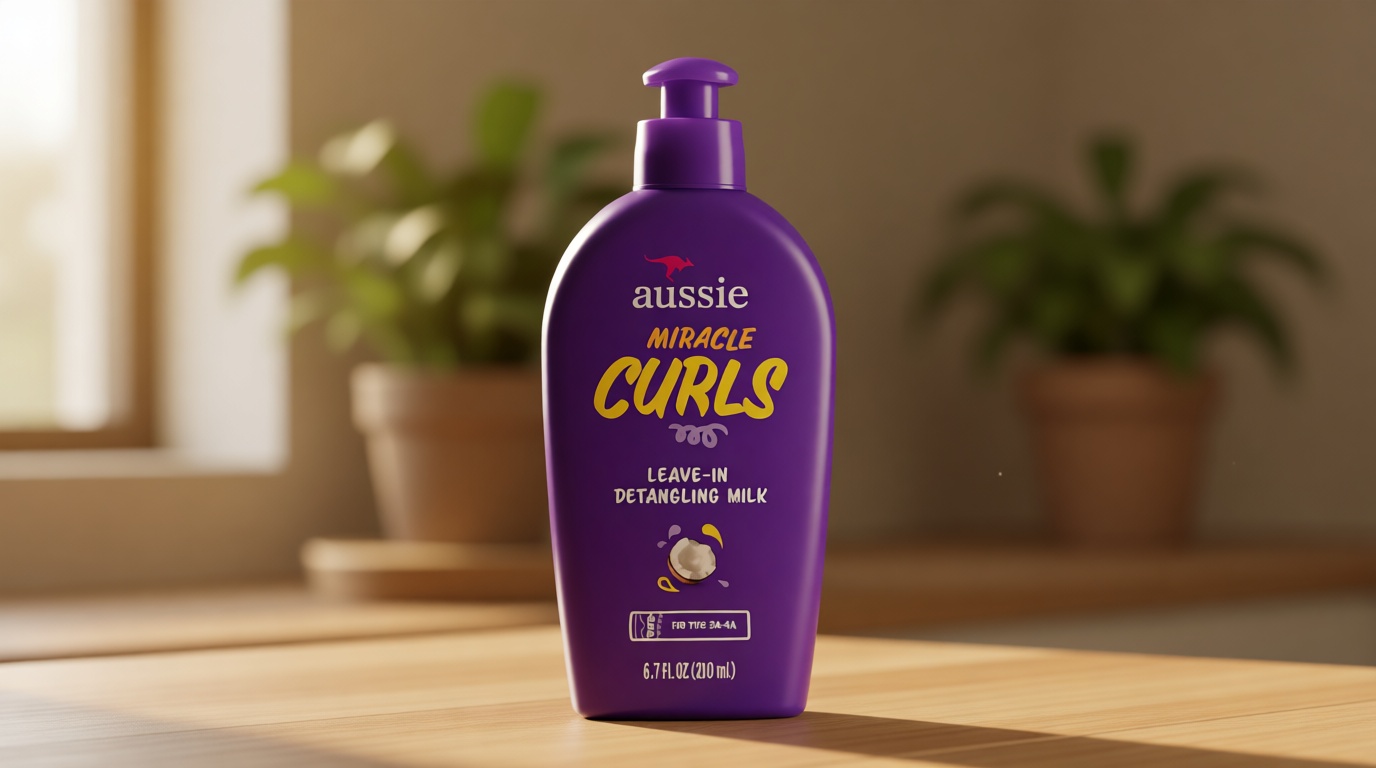 Aussie Miracle Curls with Coconut Oil, Paraben Free Detangling Milk Treatment, 6.7 fl oz