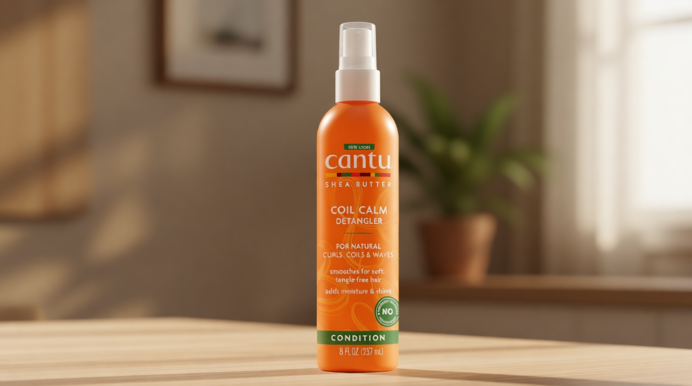 Cantu Coil Calm Detangler with Shea Butter for Natural Hair, 8 fl oz