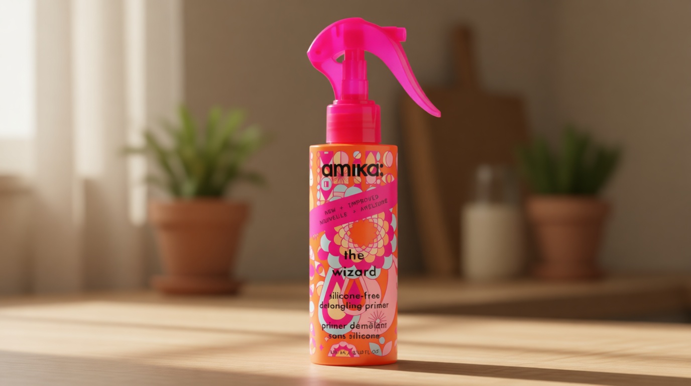 amika the wizard silicone-free detangling primer