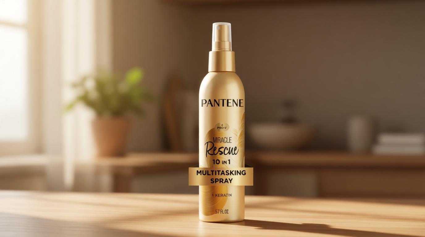 Pantene Miracle Rescue 10in1 Multitasking Spray - Heat Protection, Detangles, Repairs Damaged, Dry Hair, Improves Shine, Leave-In Conditioning Treatment with Keratin and Pro-Vitamin B5, 5.7 oz