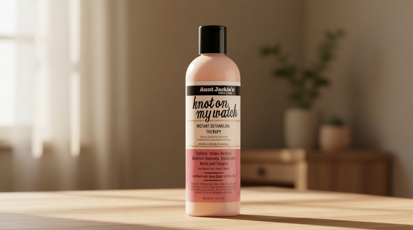 Aunt Jackie's Curls and Coils Knot On My Watch Instant Hair Detangling Therapy for Natural Curls, Coils and Waves, Enriched with Shea Butter, 12 oz