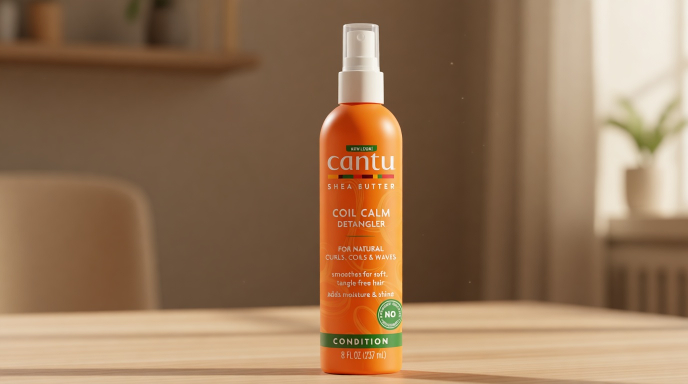 Cantu Coil Calm Detangler with Shea Butter for Natural Hair, 8 fl oz