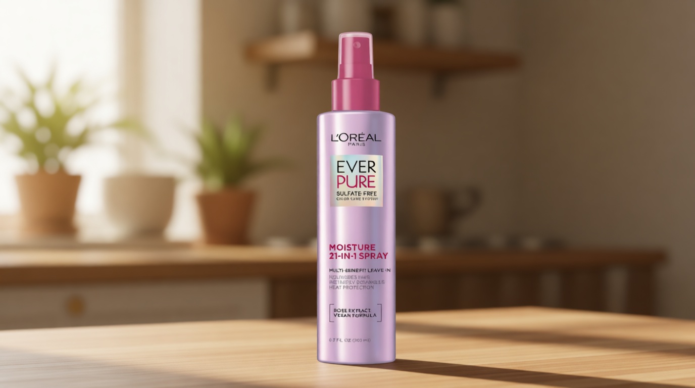 L'Oreal Paris 21-in-1 Leave In Conditioner Spray, Sulfate Free, Vegan, EverPure 6.8 fl oz