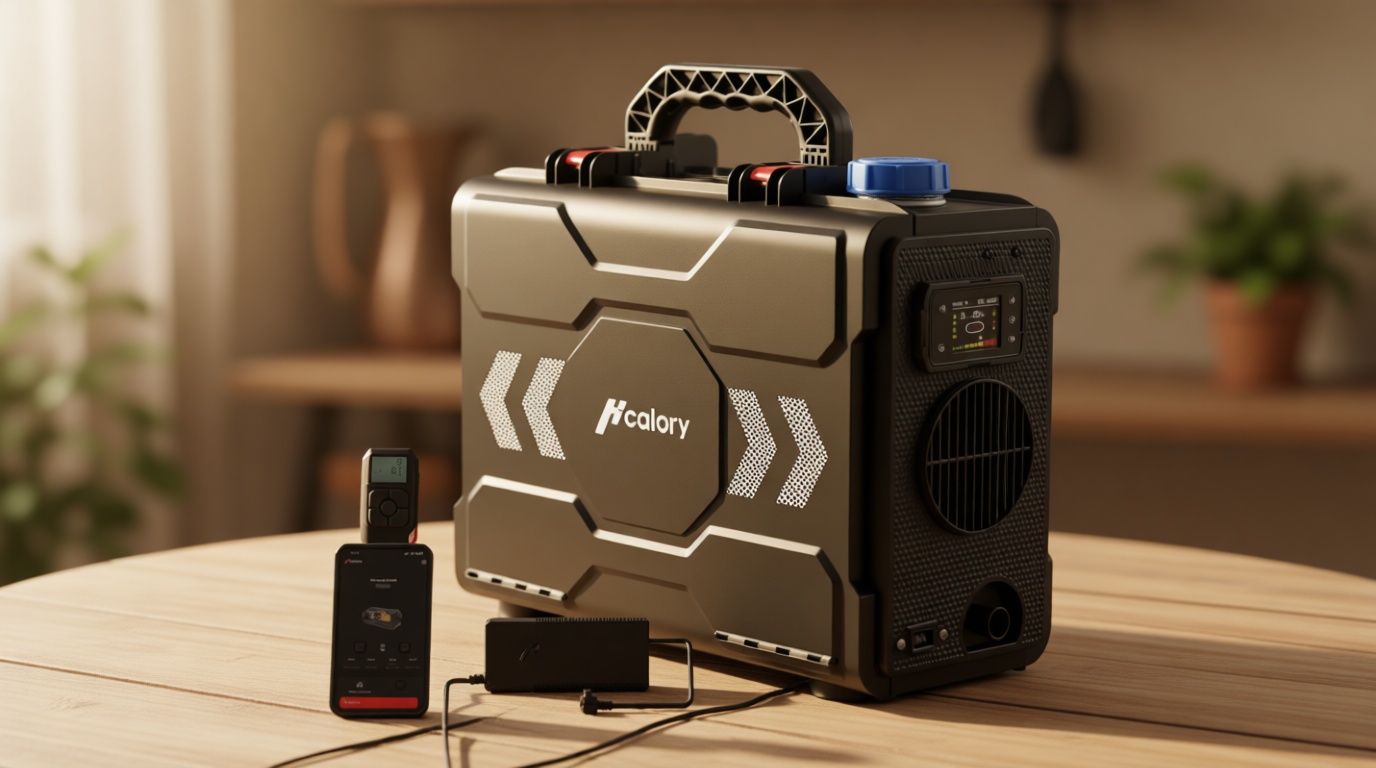 8KW Diesel Heater, 6L Toolbox 2S Plus Portable Diesel Air Heater All in One 110V/12/24V with App Control, Wireless Temperature Sensing and Altitude Mode for RV Garage Camper