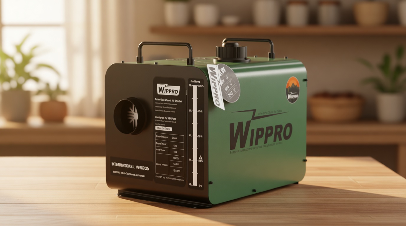 WIPPRO Diesel Heater 8KW 12V 24V 110V All-in-One,2Gal Portable Diesel Air Heater with LCD Switch & Remote Control for Car RV Truck Boat Campervans Caravans Campers(Green）