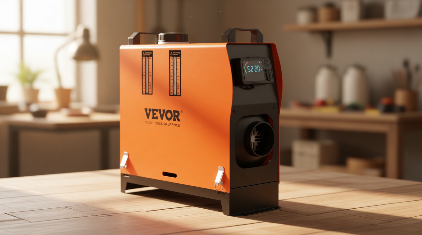 VEVOR 8KW Diesel Heater All in One, Diesel Air Heater with Bluetooth App Control, Portable Parking Heater Automatic Altitude Adjustment Max 18045 ft, Remote Control and LCD, for Vehicles and Indoors