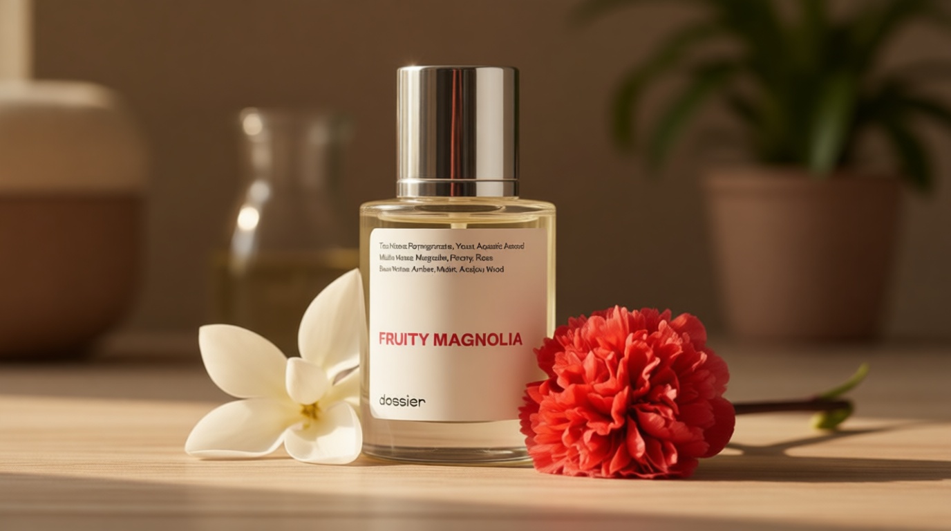 Dossier Fruity Magnolia - Eau de Parfum - Inspired by Vers. Bright Crystal - Perfume Luxury - Paraben-Free - Vegan - For Women - Fragrance 1.7 oz (Spray 50ml)