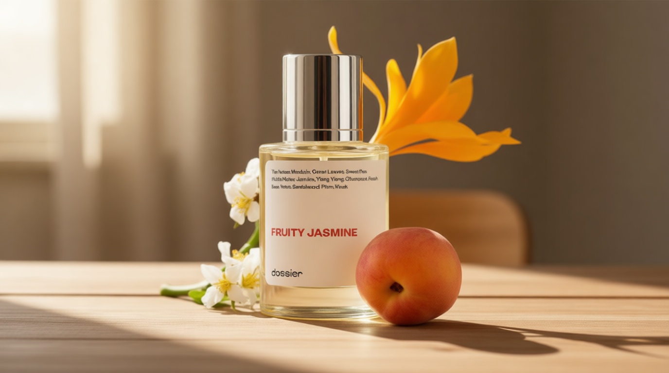 Dossier Fruity Jasmine - Eau de Parfum - Luxury Perfume - Paraben-Free - Vegan - For Women - Fragrance 1.7 Fl oz (Spray 50ml)