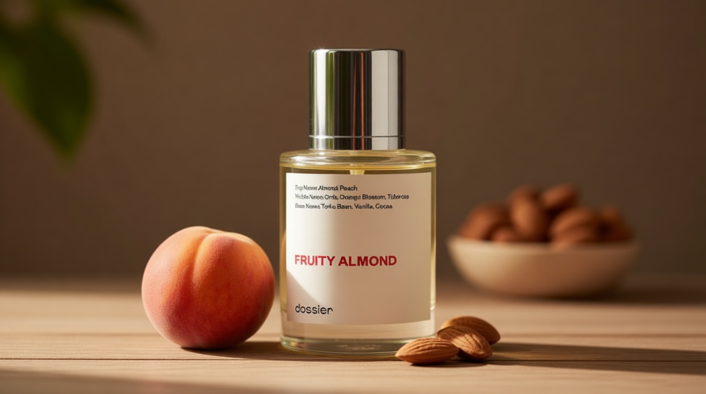 Dossier Fruity Almond - Eau de Parfum - Perfume Luxury - Pure Infused - Paraben Free - Vegan - For Women - Fragrance 1.7 0z (Spray 50ml)
