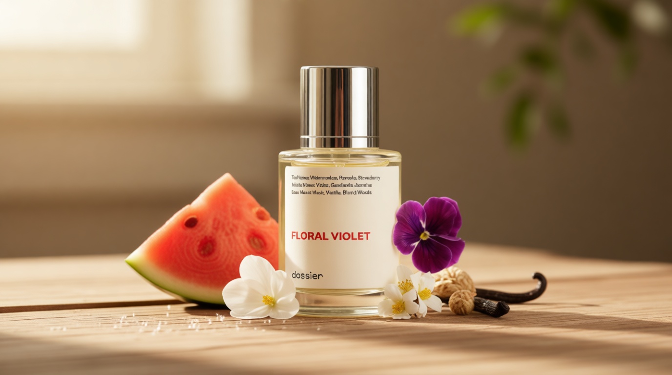 Dossier Floral Violet - Eau de Parfum - Inspired by M.Jacobs Daisy - Perfume Luxury - Paraben Free - Vegan - For Women - Fragrance 1.7 oz (Spray 50ml)