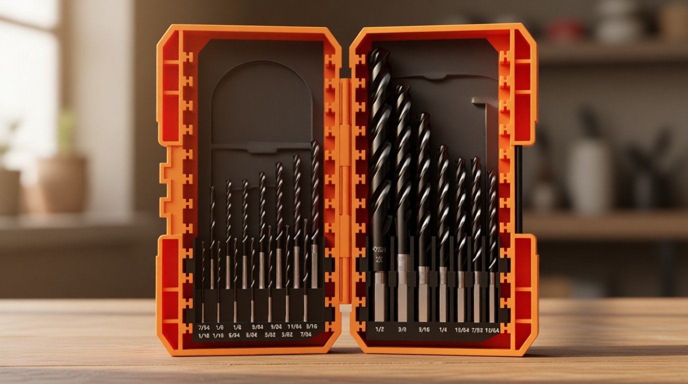 Crosstar M35 Cobalt Drill Bit Set for Hardened Metal & Stainless Steel - 21pcs Titanium Aluminum Nitride Coated (TiAlN), Three-Flute Design, 1/16"-1/2" Metal Drill Bits