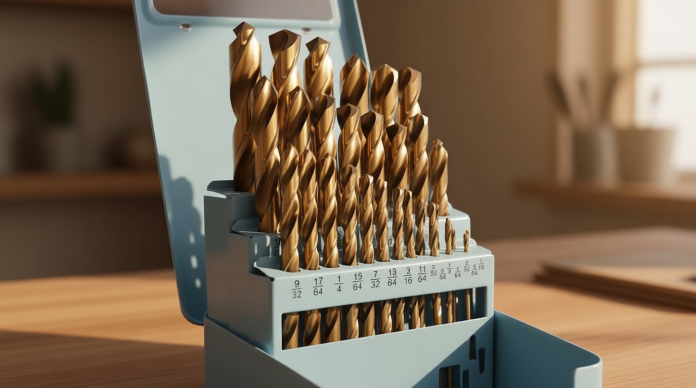 Cobalt Drill Bit Set - 29Pcs M35 HSS Twist Drill Bits for Hardened Metals, Stainless Steel, Cast Iron and Wooden Plastics with Metal Index Storage Box, 1/16"-1/2"