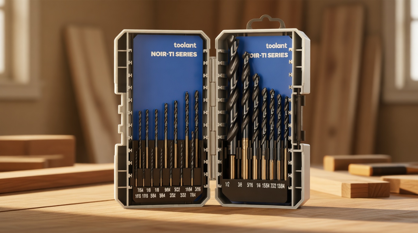 toolant Cobalt Drill Bit Set for Metal and Steel (Pro), Titanium Aluminum Nitride Coated (TiAlN) with Bullet Point Tip, for Hardened Metal, Stainless Steel, 21pcs 1/16"-1/2"
