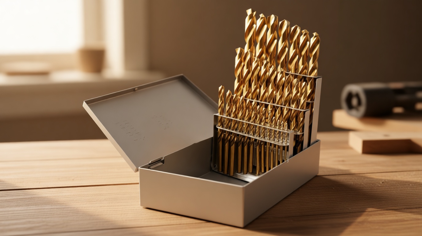 Cobalt Drill Bit Set - 29Pcs M35 High Speed Steel Twist Drill Bits for Hardened Metals, Stainless Steel, Cast Iron and Wooden Plastics with Metal Index Storage Box, 1/16"-1/2"