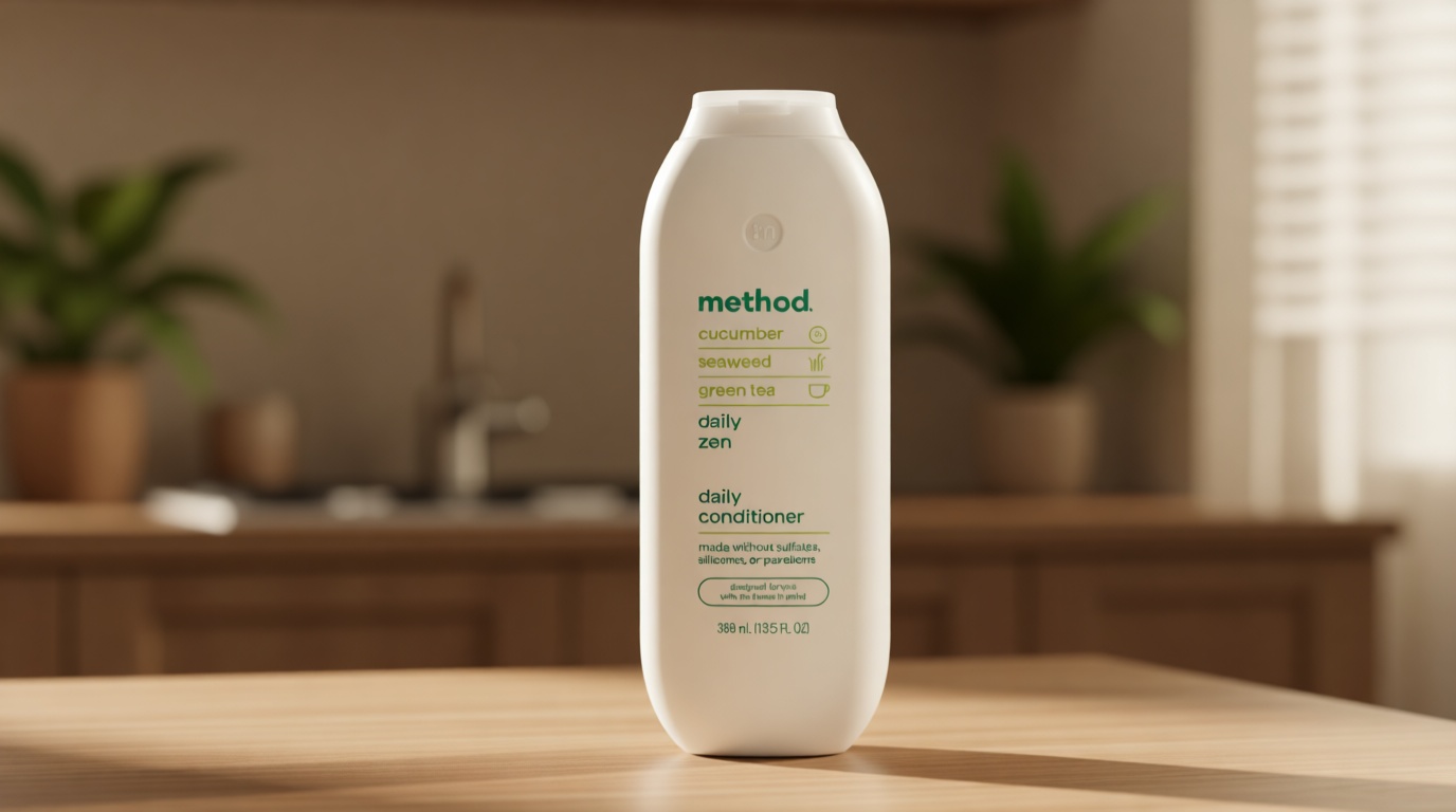 Method Daily Zen Conditioner - Nourishes & Hydrates, Safe for Color-Treated Hair - Sulfate free, Paraben free & Silicone Free - 13.5 oz ECOLOGO