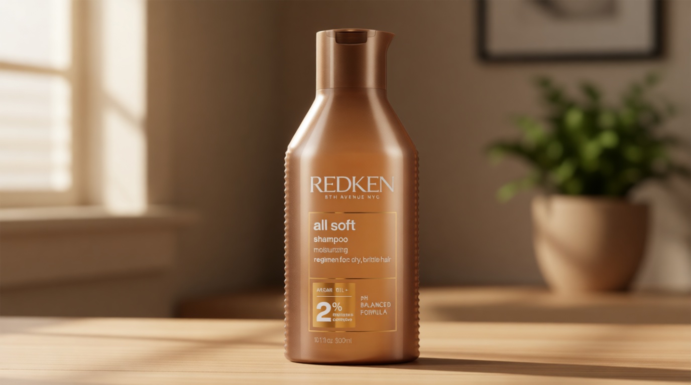 Redken All Soft Shampoo - Moisturizes & Hydrates Dry, Brittle Hair, Gently Cleanses and Softens, With Argan Oil, Safe For Color-Treated Hair Cradle to Cradle Certified