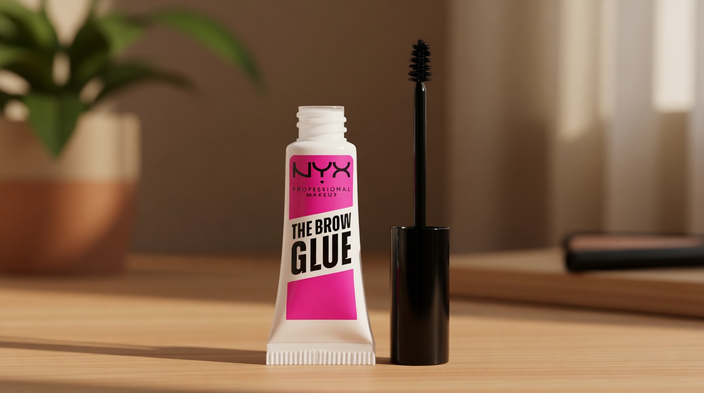 NYX PROFESSIONAL MAKEUP The Brow Glue, Extreme Hold Eyebrow Gel - Clear