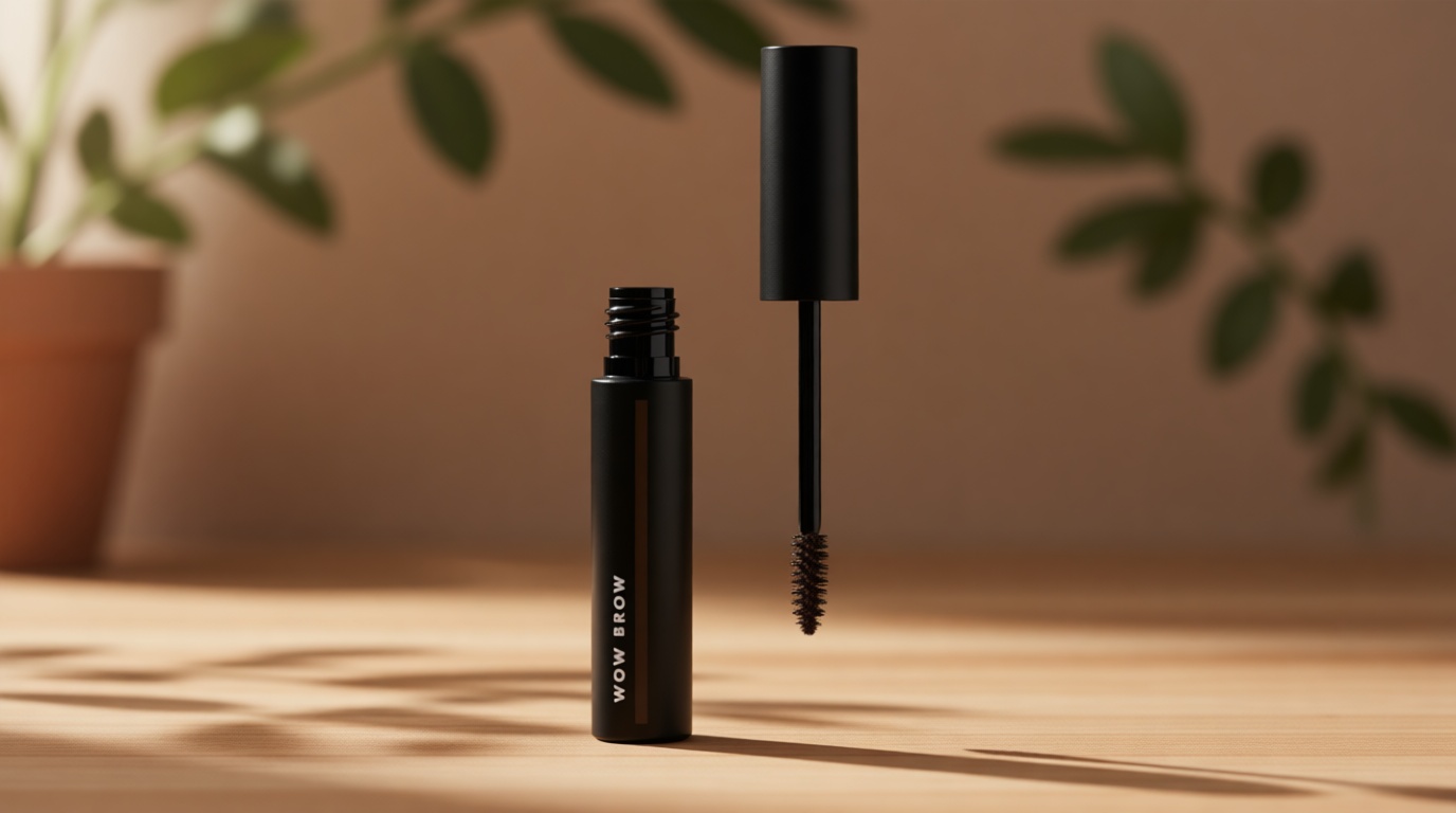 e.l.f. Wow Brow Gel, Volumizing, Buildable, Wax-Gel Hybrid, Creates Full, Voluminous-Looking Brows, Locks Brow Hairs In Place, Brunette