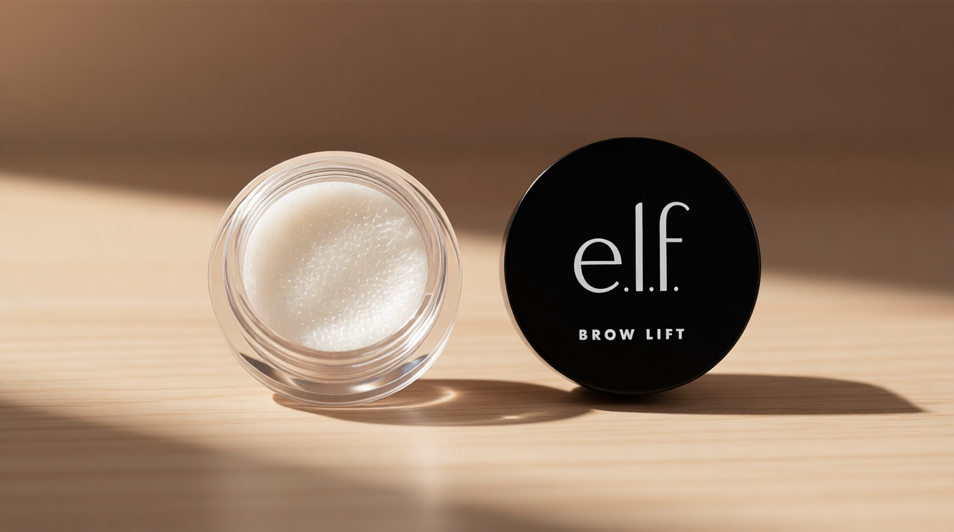 e.l.f. Brow Lift, Clear Eyebrow Shaping Wax For Holding Brows In Place, Creates A Fluffy Feathered Look, Vegan & Cruelty-Free, Clear