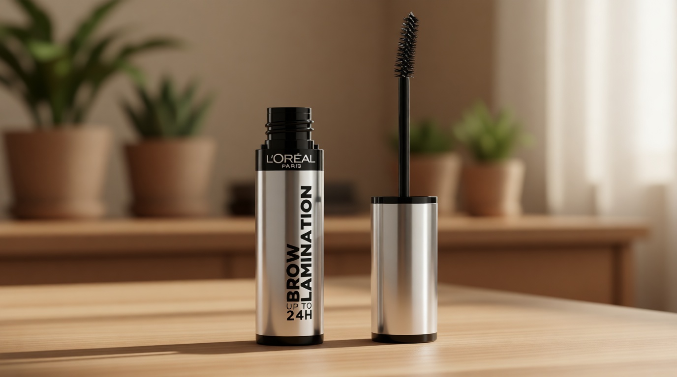 L'Oreal Paris Infallible Up To 24H Wear Brow Lamination, Water-Resistant Longwear Eyebrow Gel Make Up, Clear/Transparent, 0.16 Fl Oz