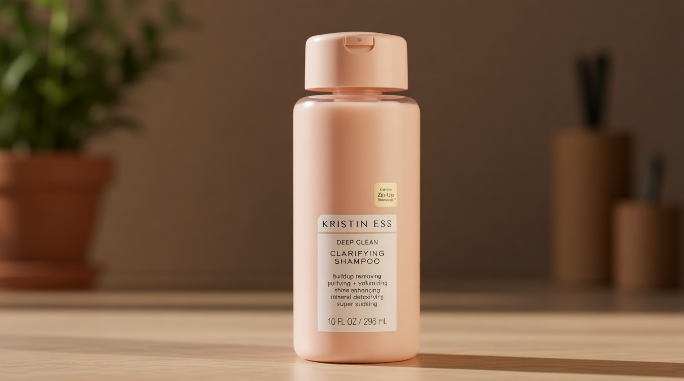 Kristin Ess Deep Clean Clarifying Shampoo for Oily Hair & Build Up | Detox Purifying + Cleansing Oily Hair Treatment - Sulfate Free + Vegan - Product for Thick, Curly + Color Treated Hair