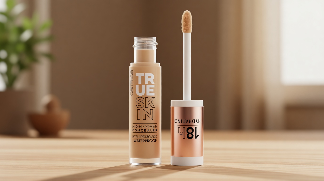 Catrice | True Skin High Cover Concealer (032 | Neutral Biscuit) | Waterproof & Lightweight for Soft Matte Look | With Hyaluronic Acid & Lasts Up to 18 Hours | Vegan, Cruelty Free ClimatePartner certified