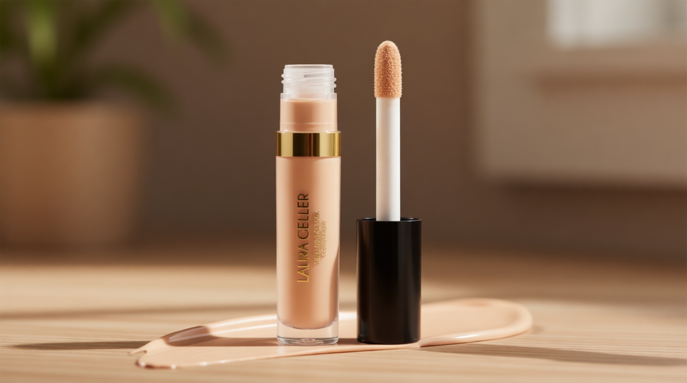 LAURA GELLER NEW YORK Ideal Fix Under Eye Concealer for Mature Skin – 02 Fair - Full Coverage, Anti-Aging, Color Correcting – Covers Dark Circles & Blemishes – Hydrating, Crease-Free, Long-Lasting