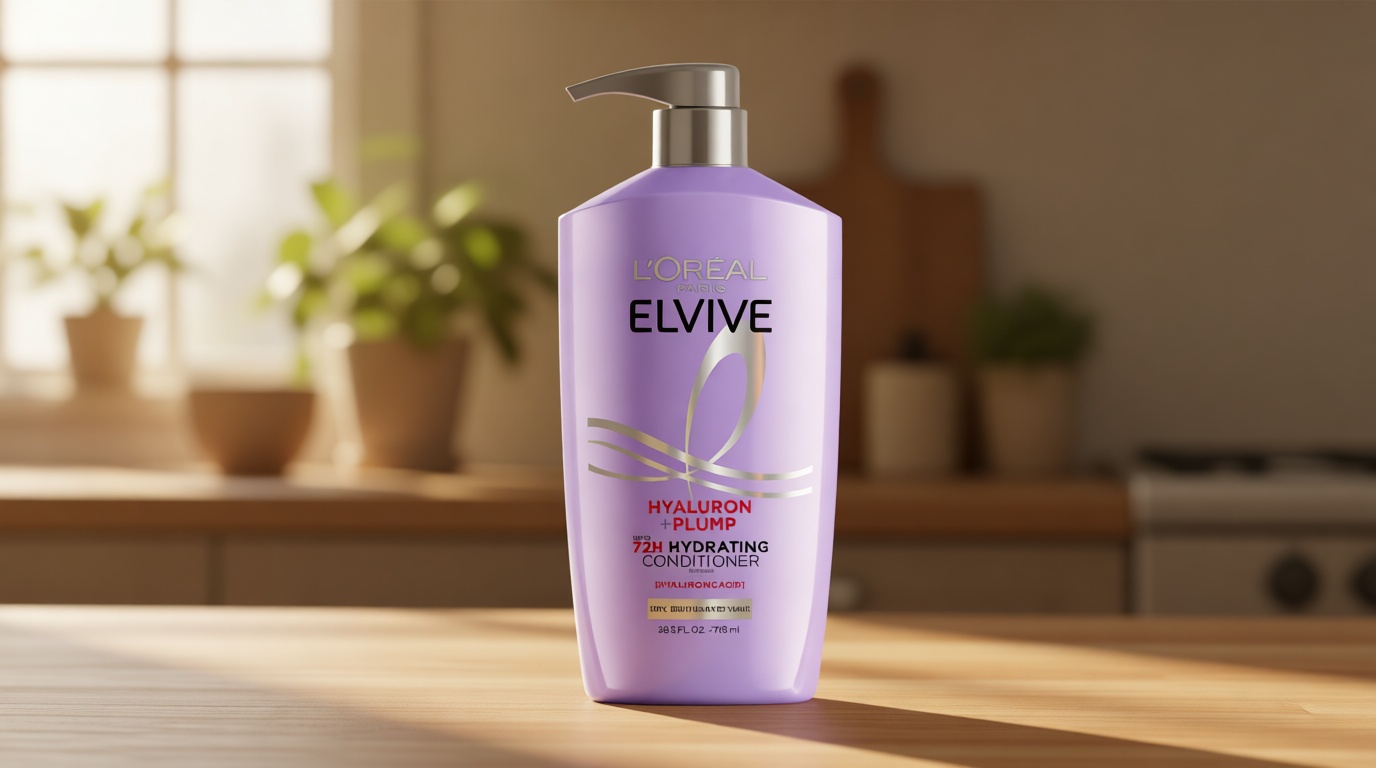 L'Oreal Paris Elvive Hyaluron Plump Hydrating Conditioner for Dehydrated, Dry Hair Infused with Hyaluronic Acid Care Complex, Paraben-Free, 26.5 Fl Oz