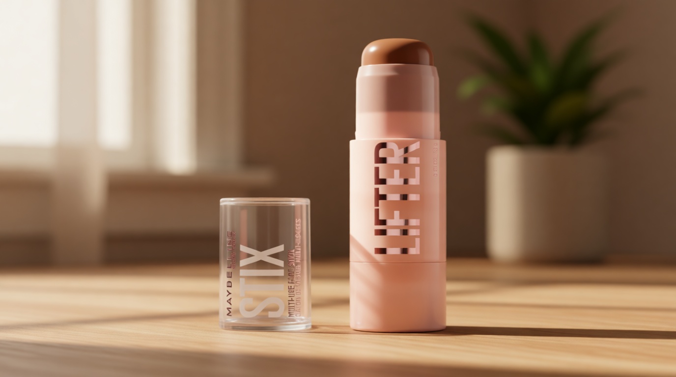 Maybelline Lifter Stix Multi-Use Face Stick - Contour, Bronzer, Concealer and Foundation Stick, All-In-One Creamy Face Makeup with Cranberry Seed Oil, 70, 1 Count