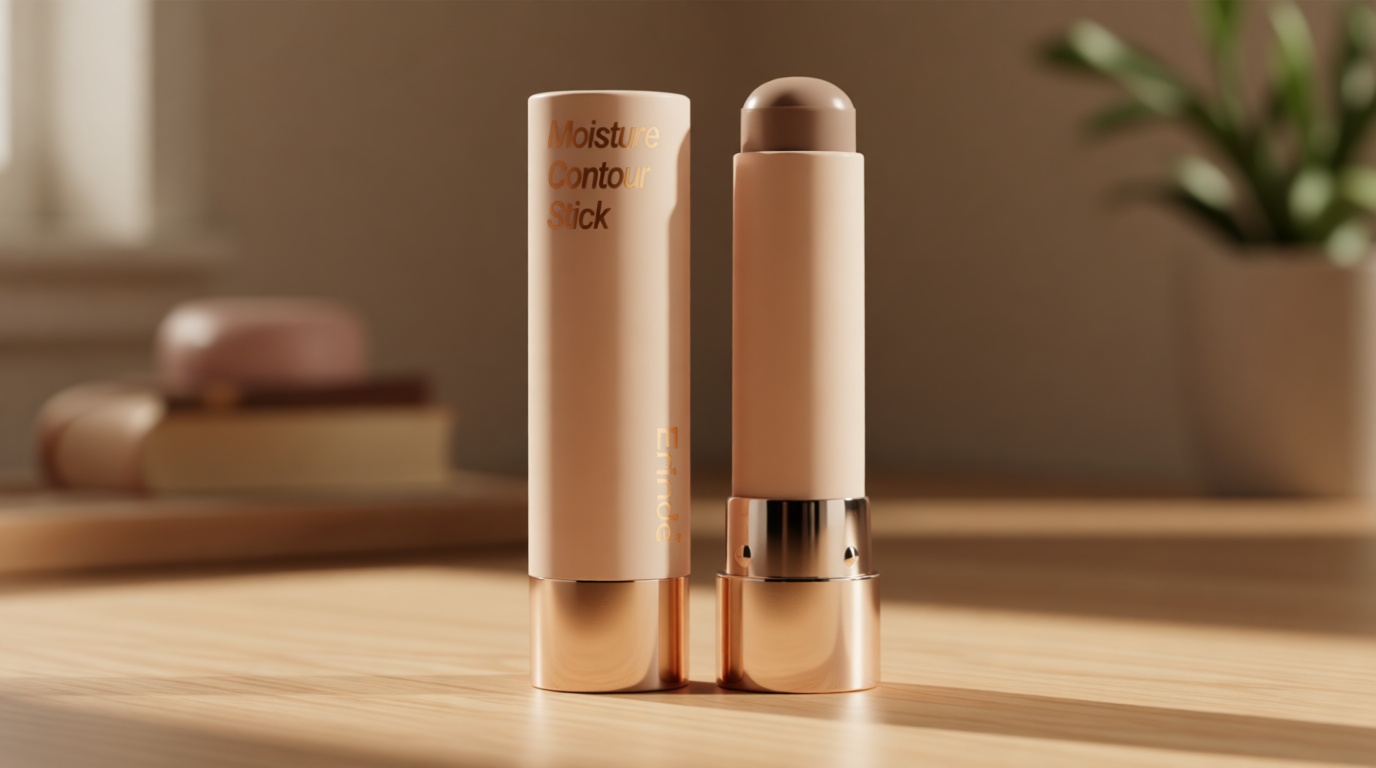 Erinde Cool Toned Contour Stick for Fair Skin, Large Capacity Grey Brown Cream Contour Makeup Stick, Smooth Blendable Matte Bronzer, Waterproof & Long Lasting Face Shaping Nose Contouring Sticks