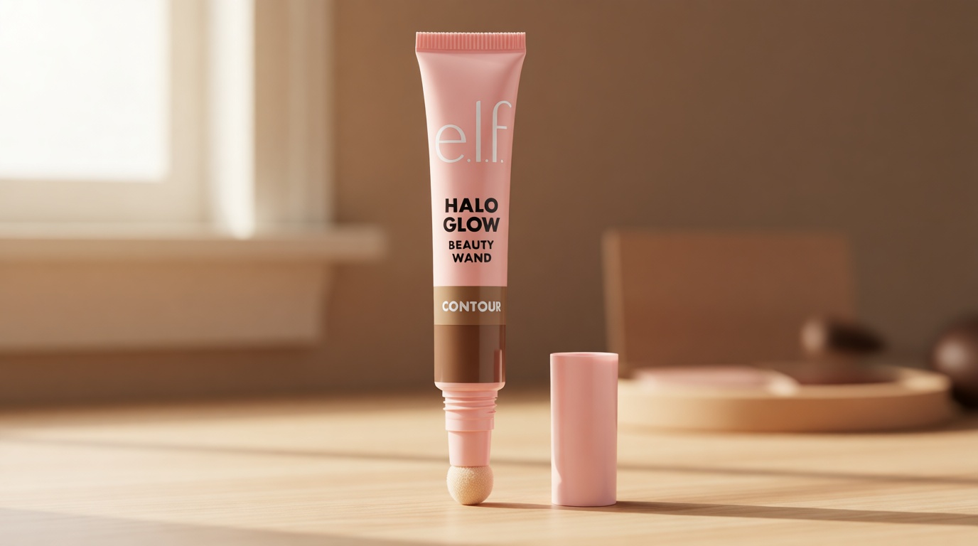 e.l.f. Halo Glow Contour Beauty Wand, Liquid Contour Wand For A Naturally Sculpted Look, Buildable Formula, Vegan & Cruelty-free, Fair/Light