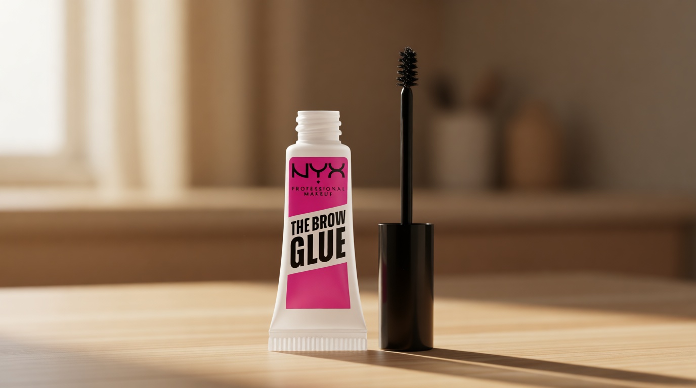 NYX PROFESSIONAL MAKEUP The Brow Glue, Extreme Hold Eyebrow Gel - Clear