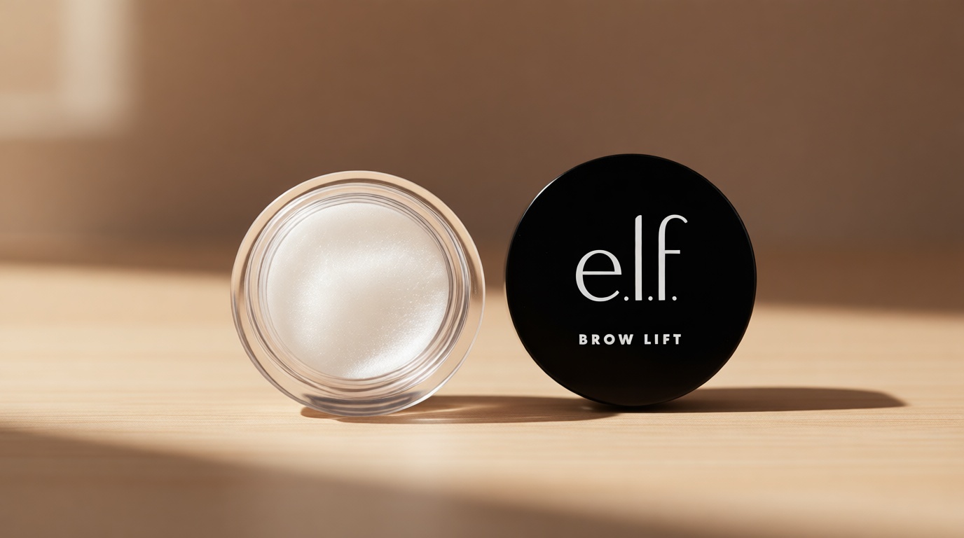 e.l.f. Brow Lift, Clear Eyebrow Shaping Wax For Holding Brows In Place, Creates A Fluffy Feathered Look, Vegan & Cruelty-Free, Clear